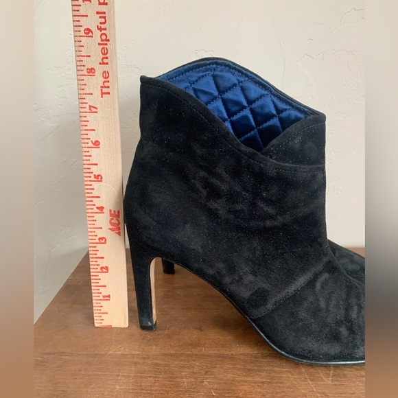 Sigerson Morrison Unity Black Suede Booties sz 8.5 - Picture 8 of 10